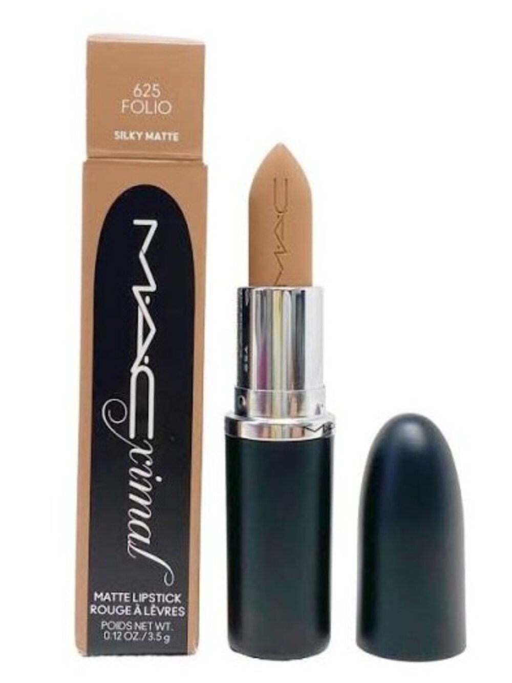 NEW ☑️ MAC  #625 FOLIO  M·A·Cximal Silky Matte 12HR Wear Lipstick